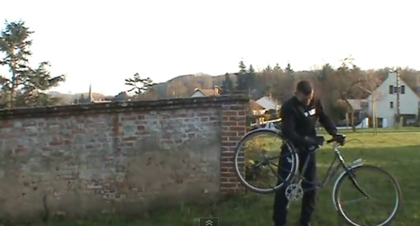 Mickael-Dupont-backflips-vintage-ladies-shopping-bike-2