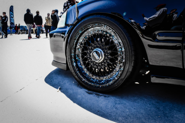 DSC 106 Civic Splatter Painted BBS's-