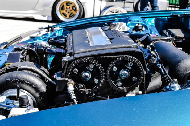 DSC 114 Del Sol engine shot-