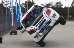 Ebru Dallikavak on two wheels with Team D-MAX stunt man Dave Shannon at ...